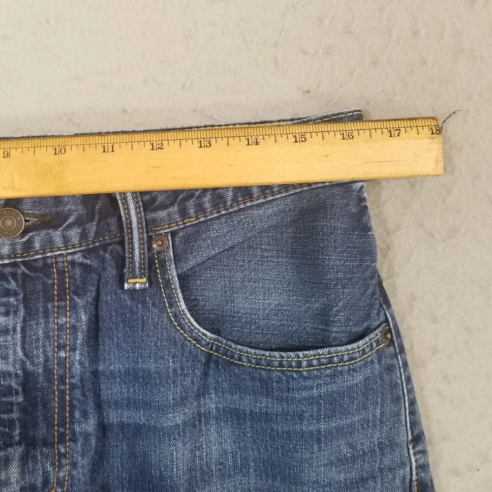 Levi's 569 shorts‎ men's 32x11 relaxed fit blue denim outdoor retro